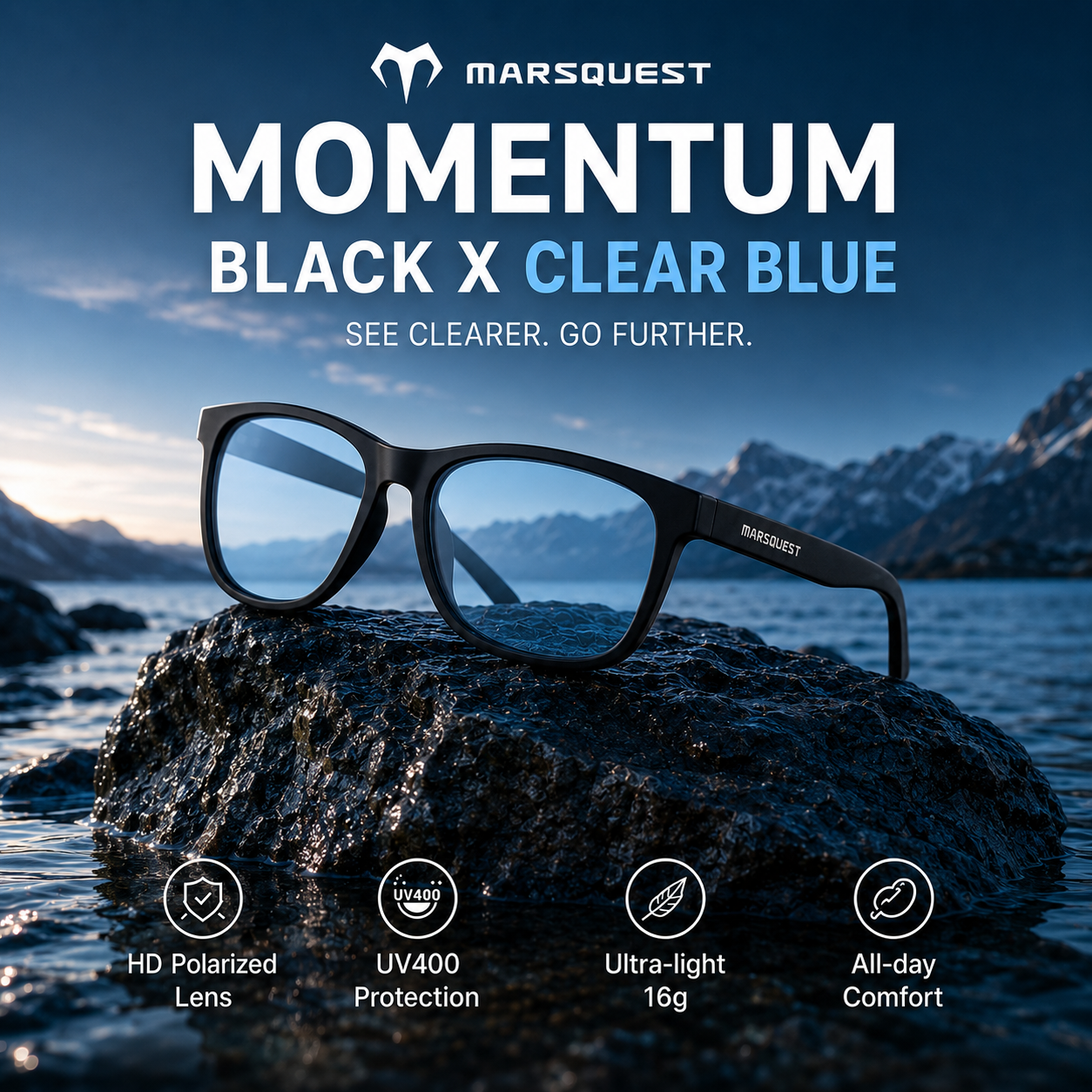 Momentum – Clear Blue (Photochromic Lens)