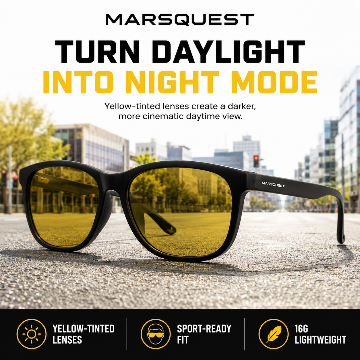 Momentum Night Vision – Black x Yellow Tint