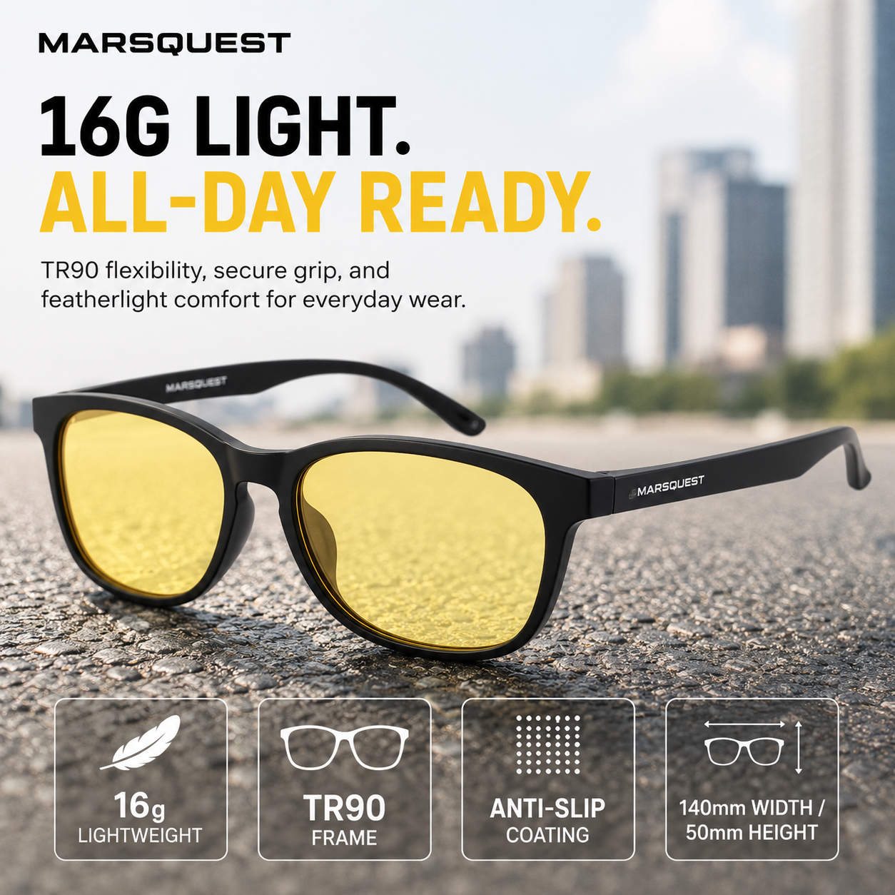 Momentum Night Vision – Black x Yellow Tint