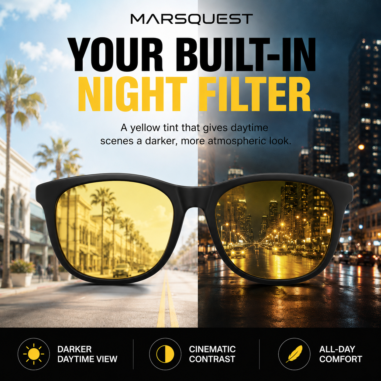 Momentum Night Vision – Black x Yellow Tint